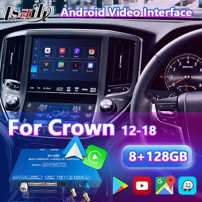 Lsailt Android Video Interface สําหรับ Toyota Crown S210 AWS210 GRS210 GWS214 Majesta Athlete 2012-2018