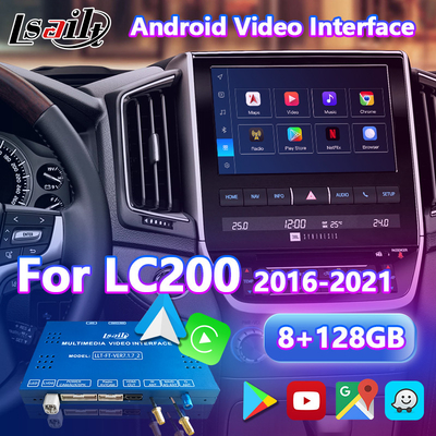 Lsailt Android มัลติมีเดีย Carplay Interface สําหรับ Toyota Land Cruiser 200 LC200 VX VXR VX-R 2016-2021