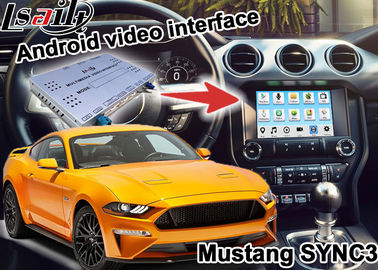 Mustang SYNC 3 Android กล่องนำทาง GPS WIFI BT Google แอปวิดีโออินเทอร์เฟซไร้สาย carplay