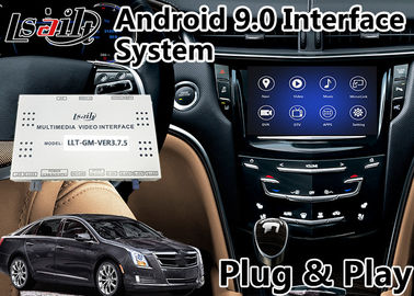 อินเทอร์เฟซวิดีโอในรถยนต์ Android 9.0 สำหรับ Cadillac XTS / XTS 2014-2020 พร้อมระบบ CUE Waze YouTube