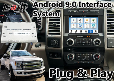 Android 9.0 Auto Interface กล่องนำทาง GPS สำหรับ Ford F-450 SYNC 3 System