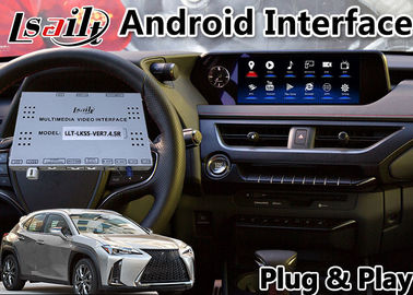 Lsailt Android 9.0 อินเทอร์เฟซวิดีโอมัลติมีเดียกล่องนำทาง GPS สำหรับ Lexus UX200 Touchpad Control