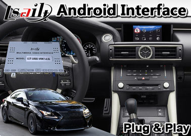 อินเทอร์เฟซวิดีโอ Android 4+64GB สำหรับ Lexus RCF RC350 Carplay GPS Navigation