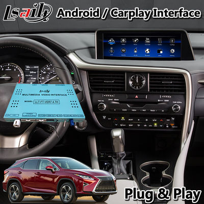 PX6 4GB Android 9.0 Carplay Interface สำหรับ Lexus RX350 / RX450H การควบคุมเมาส์ HDMI Android Auto