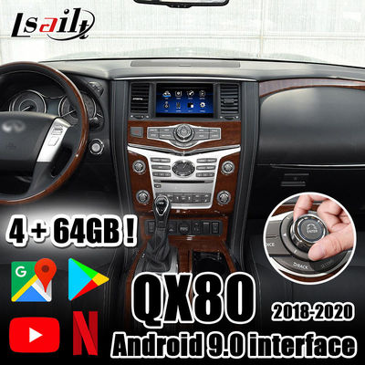อินเทอร์เฟซวิดีโอ CarPlay/Android พร้อม YouTube , Netflix , waze , Android Auto 4GB สำหรับปี 2018-Infiniti QX50 QX80