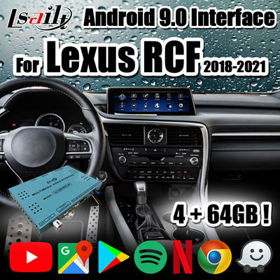 PDI Android 9.0 Lexus อินเทอร์เฟซวิดีโอสำหรับ IS LX RX พร้อม CarPlay, Android Auto, NetFlix สำหรับ RC300h 2013-2021 RCF