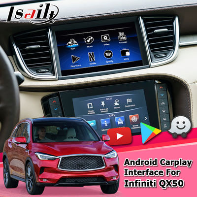 Carplay Navigation Gps Android การนำทางวิดีโออินเทอร์เฟซ Infiniti QX50 2018
