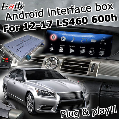 Lexus LS460 LS600h กล่องนำทาง GPS ในรถยนต์ carplay Android อัตโนมัติความเร็วที่รวดเร็ว youtube