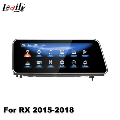 Lsailt 12.3 นิ้ว Android รถมัลติมีเดีย Carplay หน้าจอสำหรับ Lexus RX350 RX450H RX200T RX