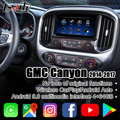 4+64GB Android Car Interface พร้อม Wireless CarPlay , Google Map, Mirrorlink , Instagram, YouTube for Canyon, Sierra, GMC