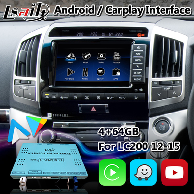 Lsailt Android Video Interface สำหรับ Toyota Land Cruiser 200 V8 LC200 2012-2015