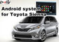 GPS Car Video Interface มุมมองด้านหลัง WiFi Video Mirror Link Cast Screen TOYOTA Sienna