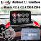 สองภาพแสดงอินเทอร์เฟซอัตโนมัติของ Android สำหรับ 2013-19 Mazda CX-3CX-4 CX-5 CX-9