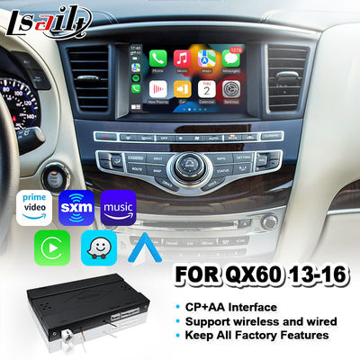 Lsailt Wireless Carplay Android Auto Interface สำหรับ Infiniti QX60 2013-2016