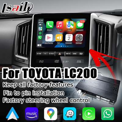 Toyota Land Cruiser LC200 OEM สไตล์ไร้สาย carplay android auto มัลติมีเดียอินเทอร์เฟซอัพเกรด