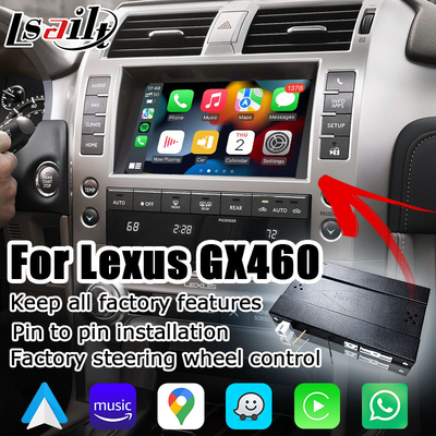 Apple carplay Android auto upgrade สำหรับ Lexus GX460 OEM style รวมการอัพเกรด
