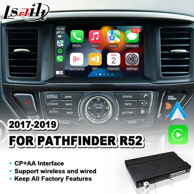 Lsailt Car Integration Wireless Android Auto Carplay Interface สำหรับ 2017-2019 Nissan Pathfinder R52