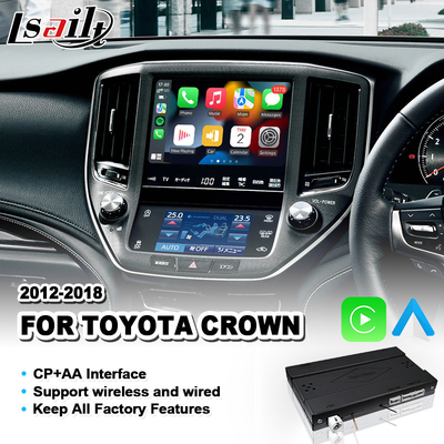 Lsailt อินเตอร์เฟส Carplay ไร้สายสำหรับ Toyota Crown S210 AWS210 GRS210 GWS214 Majesta Athlete 2012-2018
