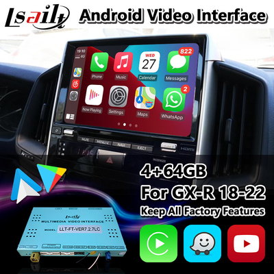 Lsailt Android Carplay Interface สำหรับ Toyota Land Cruiser LC200 GX-R GXR 2018-2022