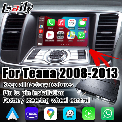 Nissan Teana J32 สไตล์โรงงาน Carplay ไร้สาย Android Auto อัพเกรดโมดูลโซลูชันสไตล์ OEM