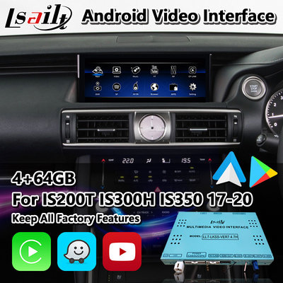 Lsailt Android Carplay Interface สําหรับ Lexus IS200T IS300H IS350 IS300 F Sport AWD IS XE30 2017-2020