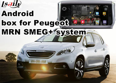 เปอโยต์ SMEG + MRN กล่องนำทาง GPS WiFi Android รถนำทางวิดีโออินเทอร์เฟซ