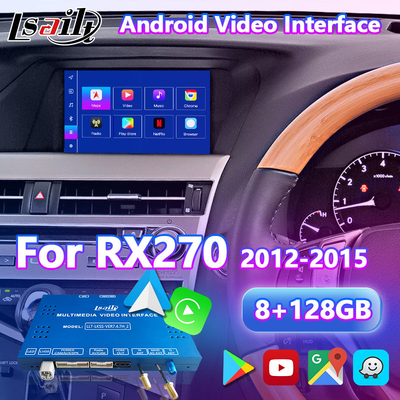 Lsailt 8+128GB Android Multimedia Video Interface สําหรับ Lexus RX270 RX350 RX450h ปี 2012-2015