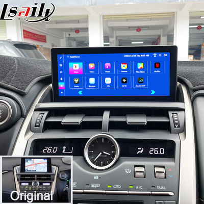 Lexus Android Screen สําหรับ Lexus NX200T NX300H 2015-2017 10.25 นิ้ว IPS HD Display แอนดรอยด์ 13 ไวรัส CarPlay แอนดรอยด์ ออโต้