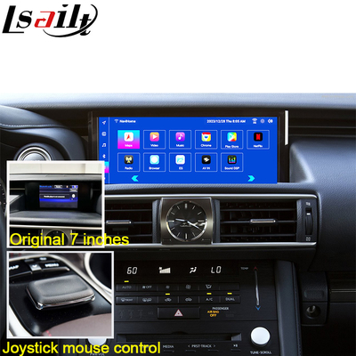 Lexus Android Screen Android 13 Multimedia Display 8 Core Qulcomm สําหรับ LEXUS IS200T IS300H IS350 สนับสนุนการควบคุม joystick, YouTube, Google Play, CarPlay