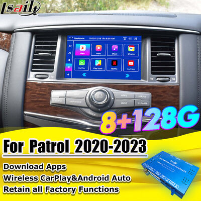 Lsailt 8G Android Multimedia Interface for Nissan Patrol 2020-2023 แอนดรอยด์ อัพเกรดโมดูล รวม Google Map, CarPlay, YouTube