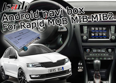 Digital Skoda USB Android Car Interface บลูทู ธ อย่างรวดเร็วด้วย ADAS Lane Monitoring