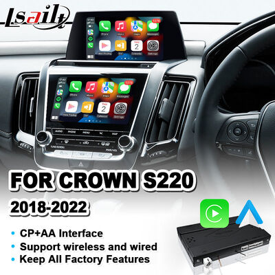Lsailt อินเทอร์เฟซ Android Auto Carplay ไร้สายสำหรับ Toyota Crown S220 ปี 2018-2022