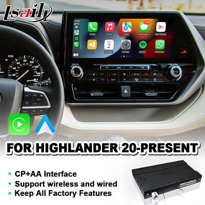 Lsailt Wireless Android Auto Carplay Interface สําหรับ 2020 และปัจจุบัน โตโยต้า ไฮแลนเดอร์