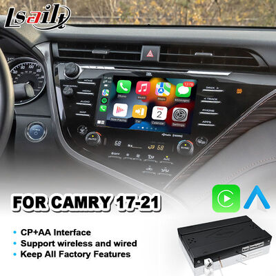 Lsailt Wireless Android Auto Carplay Interface สําหรับ Toyota Camry ปี 2017-2021