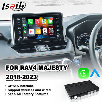 Lsailt Wireless Android Auto Carplay Interface สําหรับ 2018-2023 โตโยต้า RAV4 Majesty