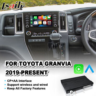Lsailt อินเทอร์เฟซ Android Auto Carplay ไร้สายสำหรับ Toyota Granvia ปี 2019-ปัจจุบัน