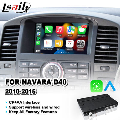 Lsailt Wireless Android Auto Carplay อินเตอร์เฟซสําหรับปี 2010-2015 นิสสัน นาวาร่า D40