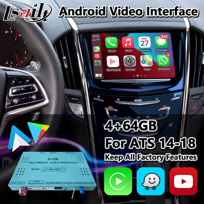 Lsailt Android Carplay Multimedia Video Interface สำหรับระบบ Cadillac ATS CUE ปี 2014-2019