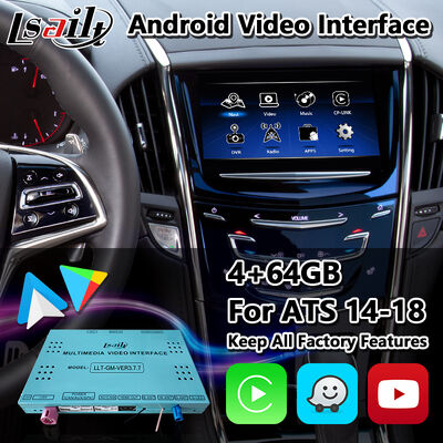 Lsailt Android Navigation Video Interface สําหรับระบบ Cadillac ATS CUE ปี 2014-2019 พร้อม Carplay