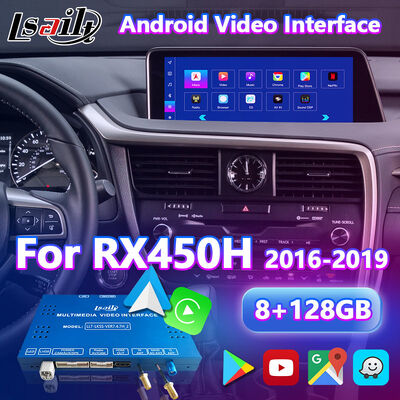 Lsailt Android Carplay Lexus Video Interface สําหรับปี 2016-2019 RX 350 RX450h RX200t RX350L RX450L RX300 RX350