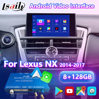 Lsailt Android Multimedia Video Interface สําหรับ Lexus NX300h NX200t NX F-Sport การควบคุมทัชพาด 2014-2017