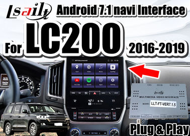 Lsailt Android Auto Interface สำหรับ Land Cruiser 2016-2019 LC200 พร้อม CarPlay ในตัว, YouTube, ระบบนำทาง GPS