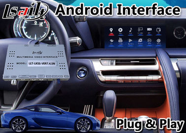 4G 64G กล่องนำทาง GPS Android Car Video Interface สำหรับ Lexus LC500 LC 500h 2017-2020