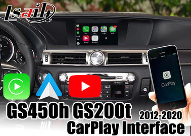 CarPlay อินเทอร์เฟซกล้องด้านหลังกล่องนำทางรถยนต์อินพุตวิดีโอสำหรับ Lexus GS450h GS200t 2013-2020