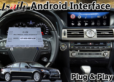 Lsailt Android 9.0 Lexus อินเทอร์เฟซวิดีโอสำหรับ LS460 LS 600H รองรับการควบคุมเมาส์เพิ่ม carplay ไร้สาย android auto