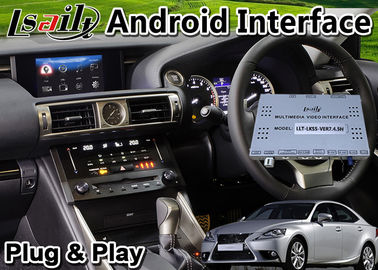 Lsailt Android อินเทอร์เฟซวิดีโอมัลติมีเดียสำหรับ Lexus IS350 IS พร้อมการควบคุมเมาส์ 13-16 รุ่น Carplay GPS Navigator