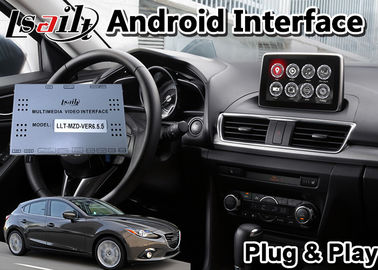 Lsailt Android อินเทอร์เฟซวิดีโอมัลติมีเดียสำหรับ Mazda 3 รุ่นปี 2014-2020 พร้อมระบบนำทาง GPS Youtube Mirrorlink 32GB ROM