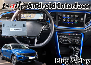 อินเทอร์เฟซวิดีโอสำหรับรถยนต์ Android 9.0 สำหรับ VW Golf / Skoda / Teramont / T-ROC
