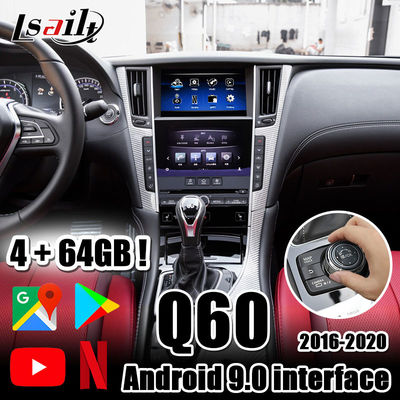 Lsailt 4GB CarPlay / Android Auto Interface พร้อม Android auto, YouTube, Netflix, Yandex สำหรับ Infiniti 2016- ตอนนี้ Q50 Q60