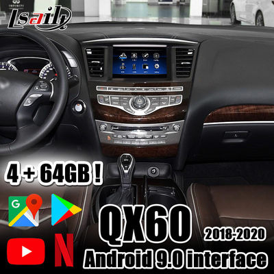 Lsailt PX6 4GB CarPlay &amp; อินเทอร์เฟซวิดีโอ Android พร้อม Netflix, YouTube, Android Auto สำหรับปี 2018 - ตอนนี้ Infiniti QX50 QX80 QX60